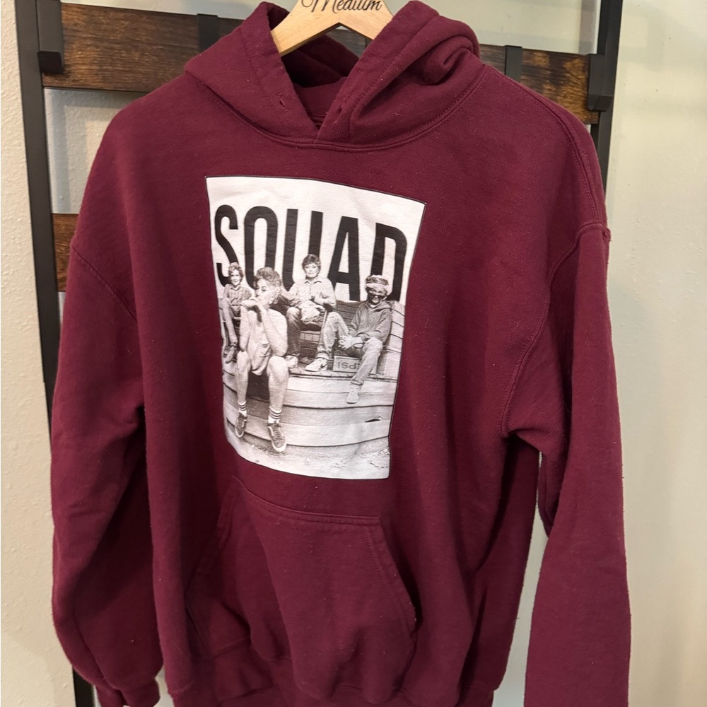 Golden Girls - Gildan Burgundy Hoodie Vintage Graphic Sweatshirt